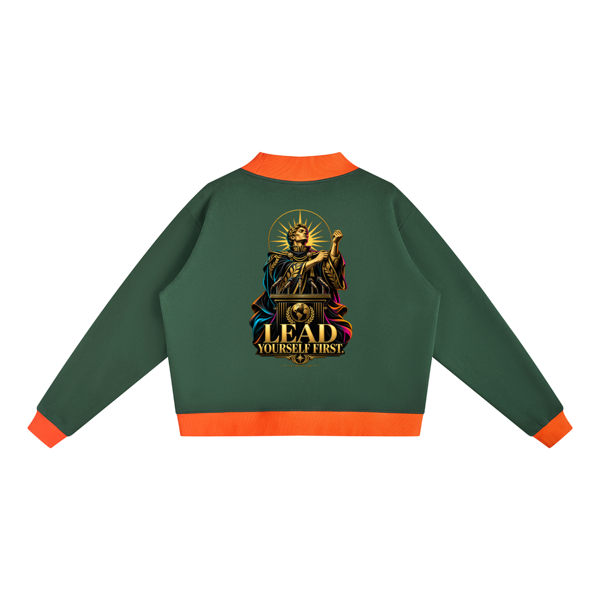 Women’s Mock Neck Crewneck Sweatshirt