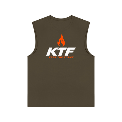 Keep The Flame — Earn Your Progress Tank Top | Orange
