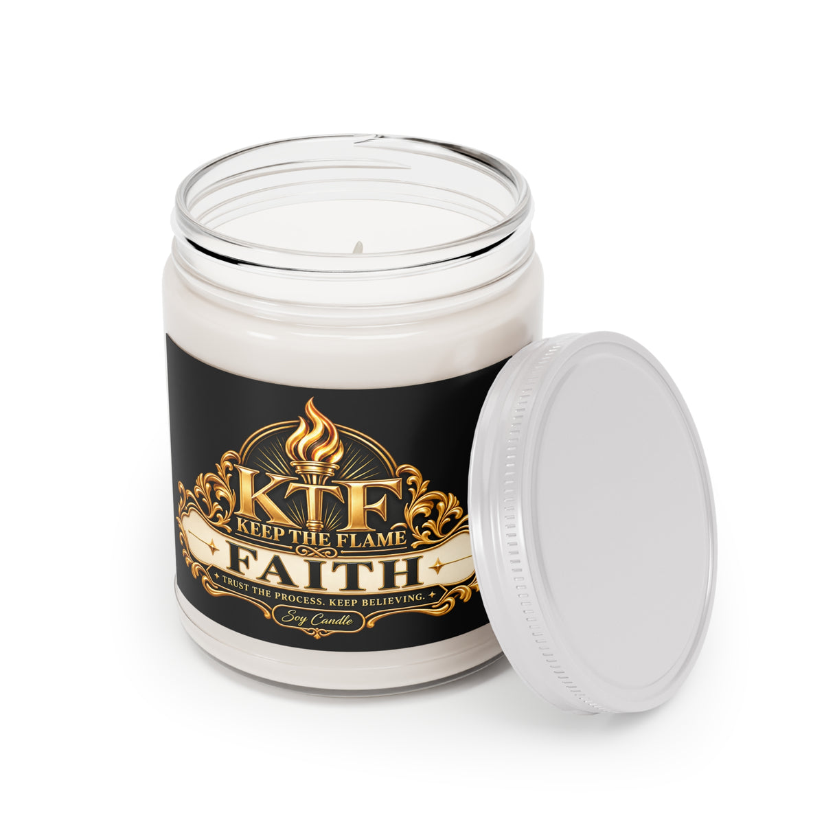 KTF FAITH – Premium Scented Soy Candle | 9oz | Keep The Flame