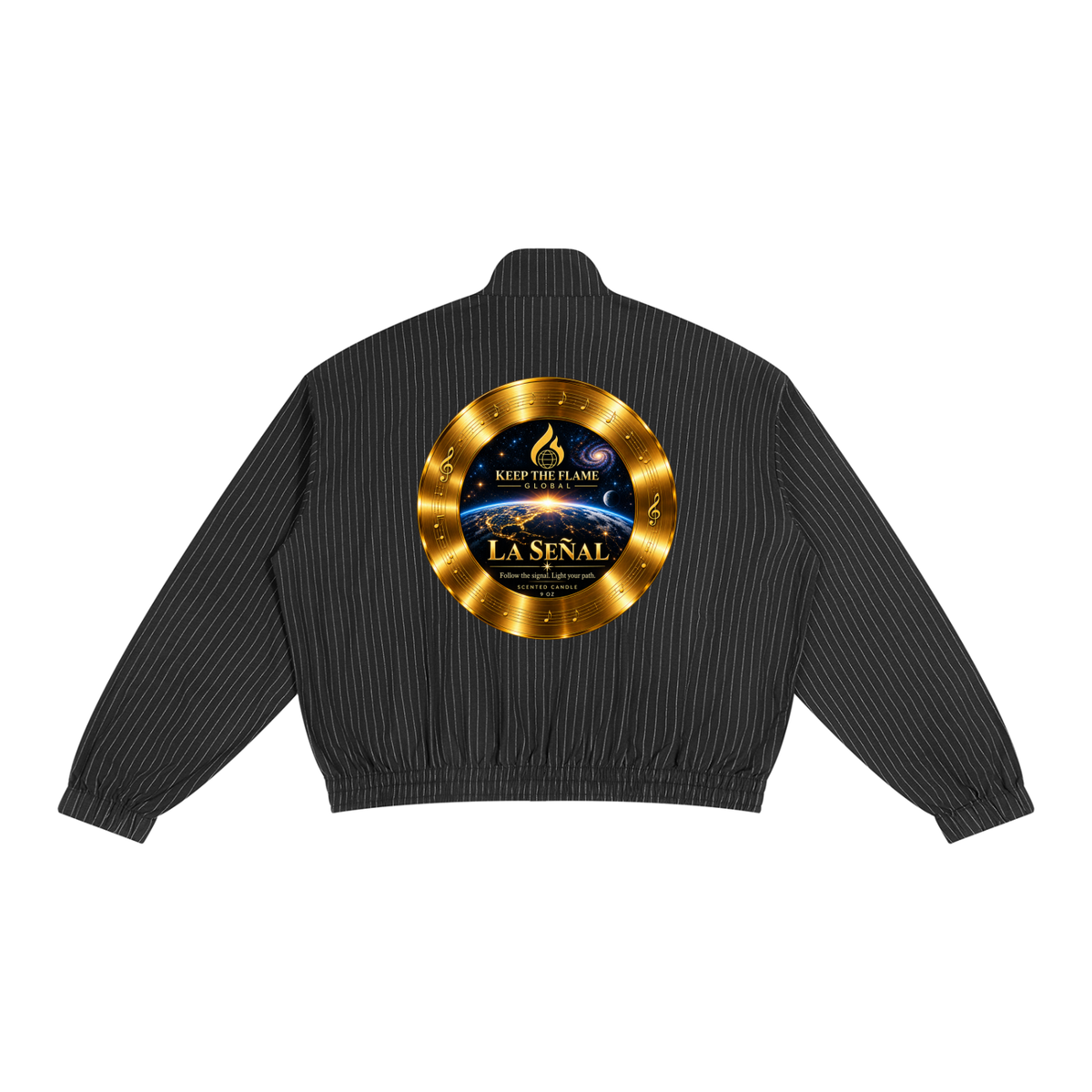 Unisex Striped Full-Zip Track Jacket