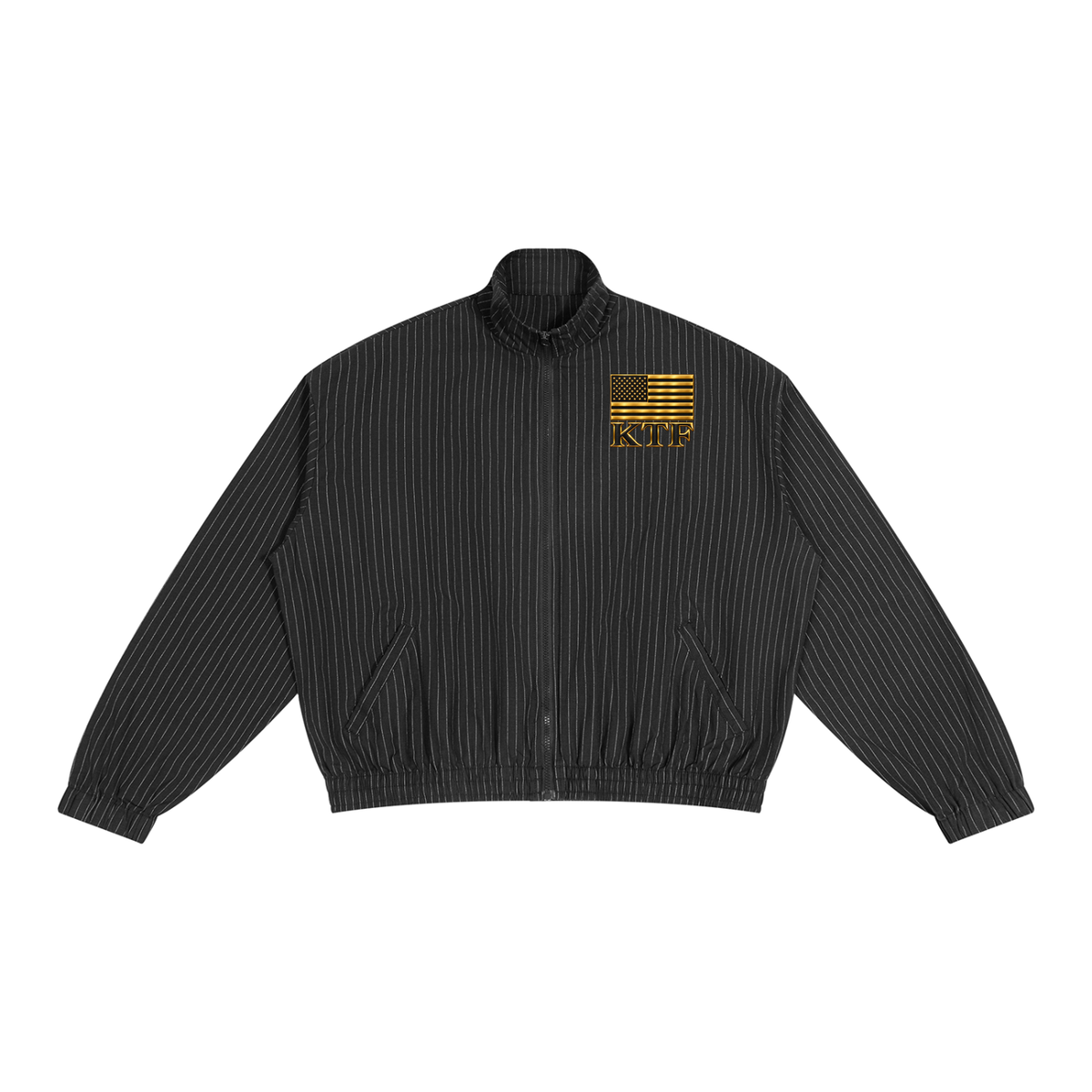 Unisex Striped Full-Zip Track Jacket