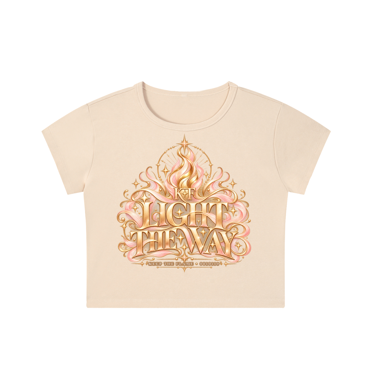 KTF™ Glow Different Snow-Washed Crop Top
