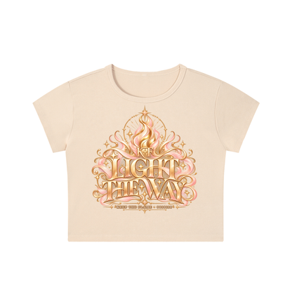 KTF™ Glow Different Snow-Washed Crop Top