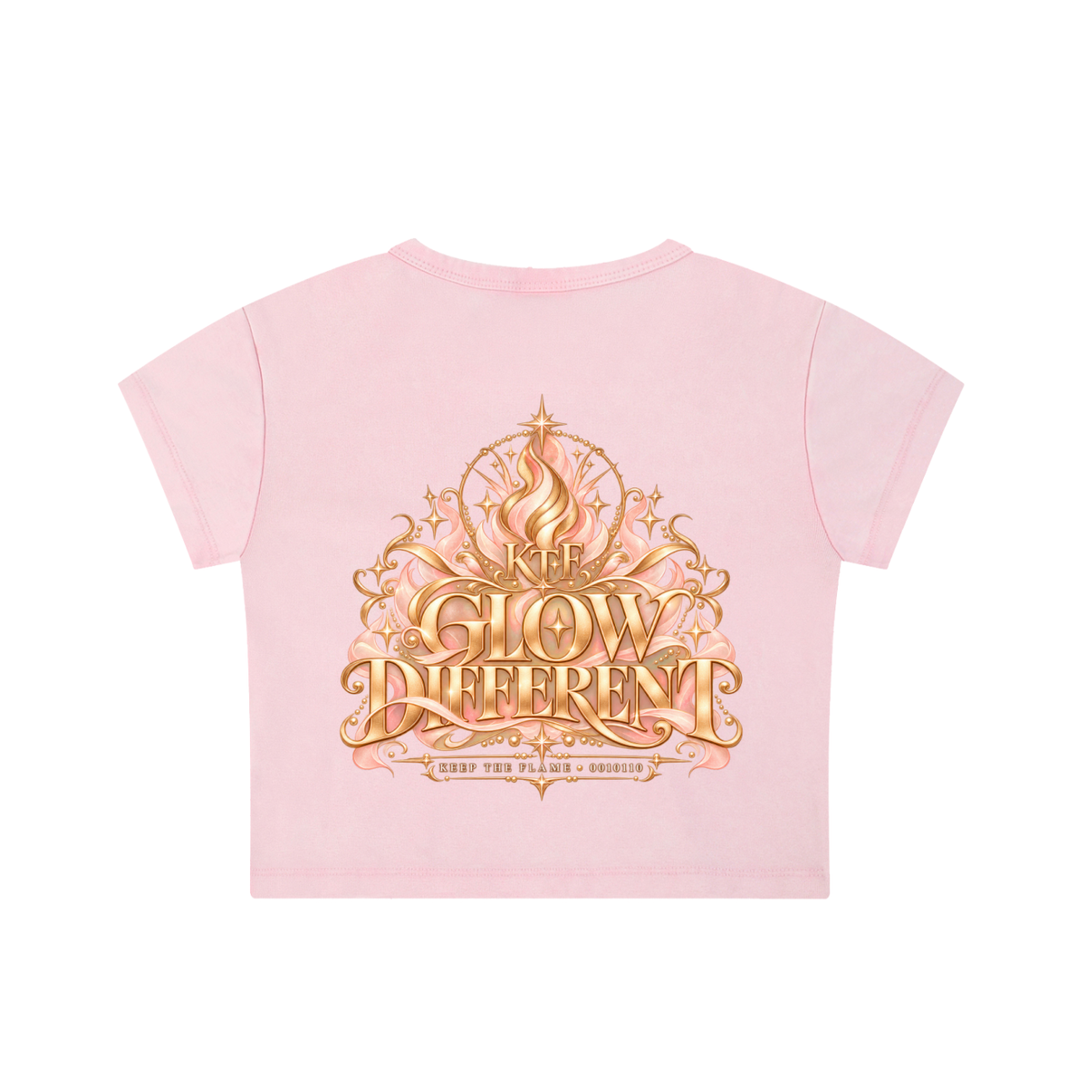 KTF™ Glow Different Snow-Washed Crop Top