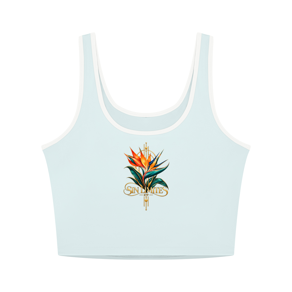 Top de yoga sin mangas con bloques de color para mujer