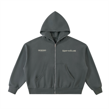 KTF Momentum — Men’s Boxy Full-Zip Hoodie