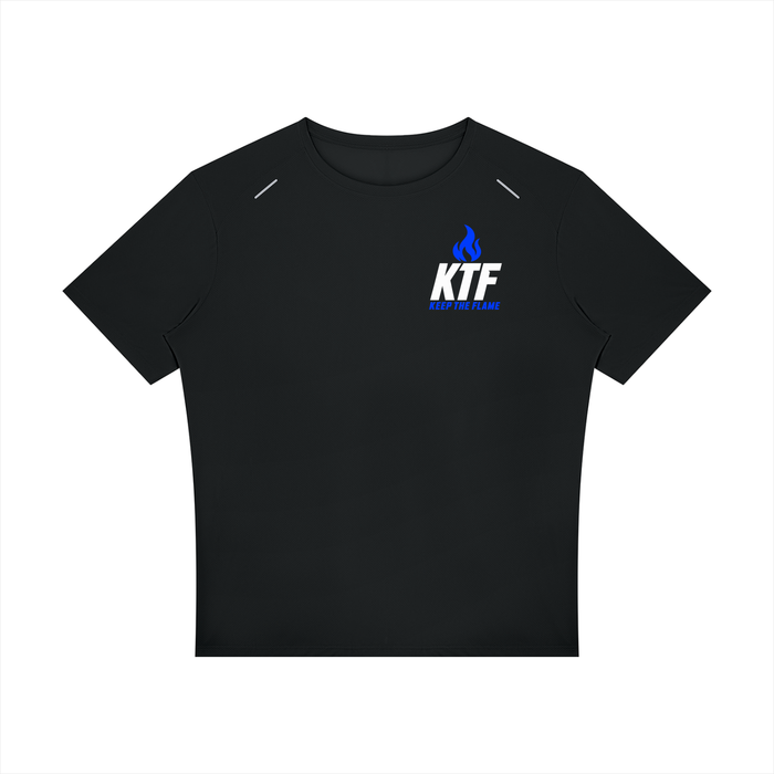 Keep The Flame — Show Up. Level Up. · Camiseta gráfica | Azul eléctrico