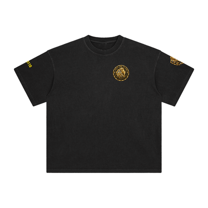 KTF Lion Crest Enzyme-Washed Tee — Founder’s Gold