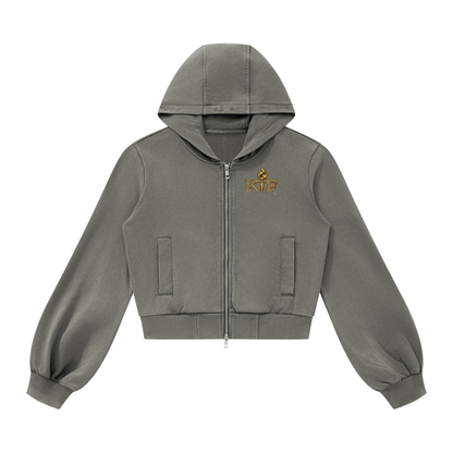 Women’s Vintage Wash Full Zip Hoodie