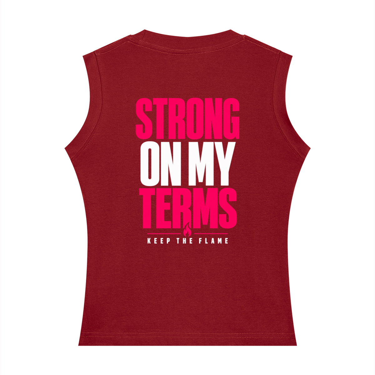 Keep The Flame — Strong On My Terms Women’s Tank | Hot Pink