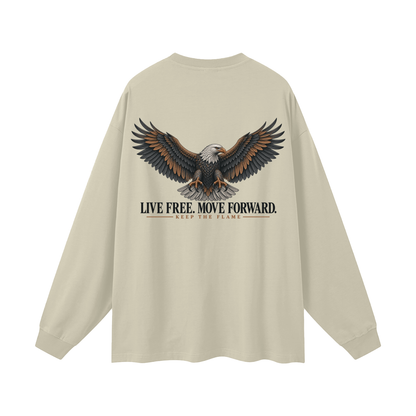 KTF Freedom — Men’s Oversized Long Sleeve Tee