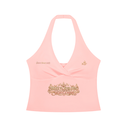 KTF Move To Your Own Rhythm Halter Tank
