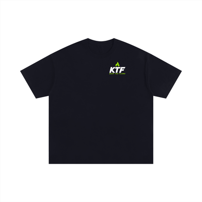 Keep The Flame — Build Yourself Oversized Tee | Neon Green