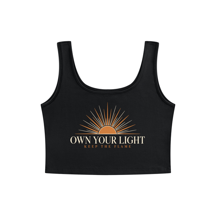KTF Own Your Light — Top corto sin mangas para mujer