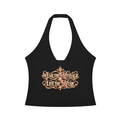 KTF Move To Your Own Rhythm Halter Tank