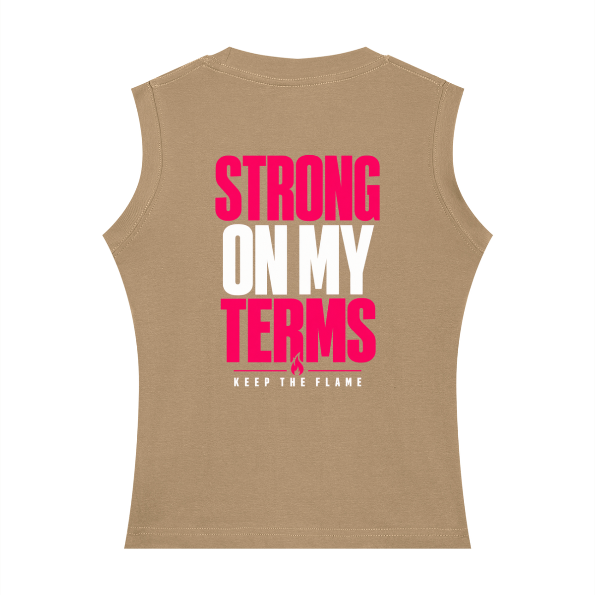 Keep The Flame — Strong On My Terms Women’s Tank | Hot Pink