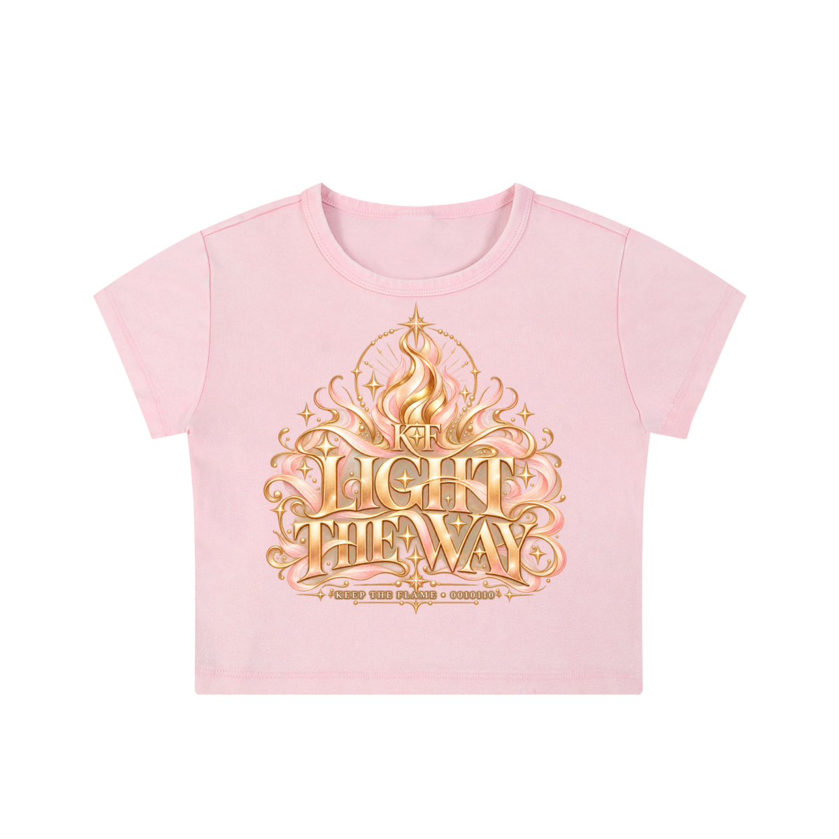 KTF™ Glow Different Snow-Washed Crop Top