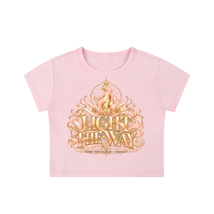 KTF™ Glow Different Snow-Washed Crop Top