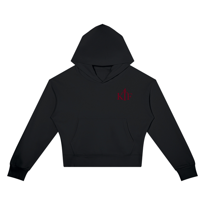 KTF Inner Fire — Sudadera corta con capucha para mujer