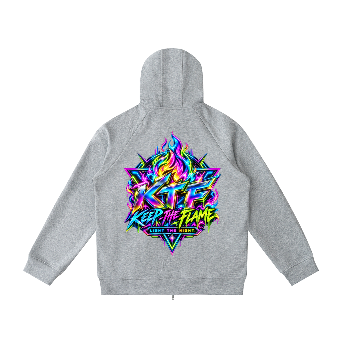 Heavyweight Raglan Sleeve Zip Hoodie
