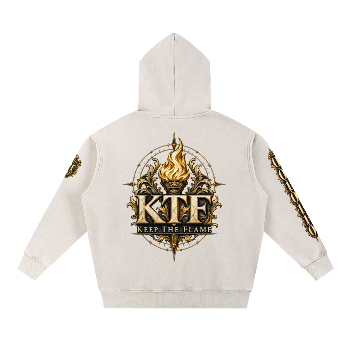 KTF™ IT’S GO TIME — Snow Wash Oversized Fleece Hoodie