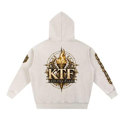 KTF™ IT’S GO TIME — Snow Wash Oversized Fleece Hoodie