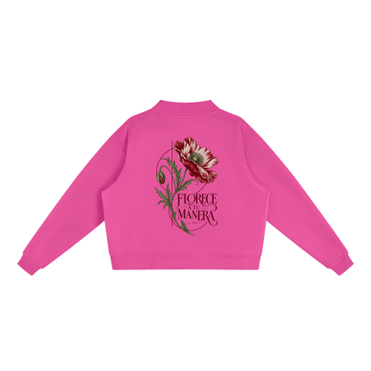 Essential Fleece Mock-Neck Crew Sweatshirt