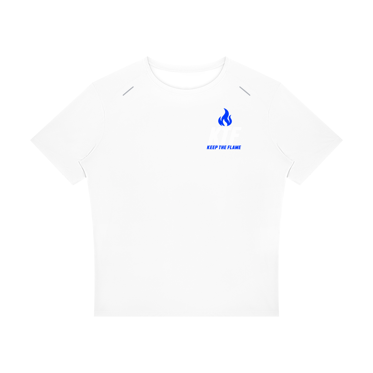 Keep The Flame — Show Up. Level Up. Graphic Tee | Electric Blue