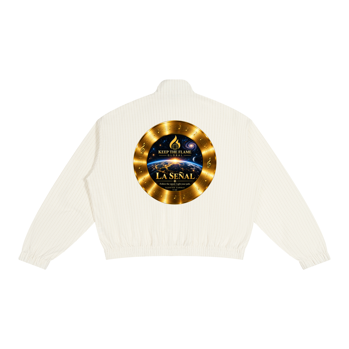 Unisex Striped Full-Zip Track Jacket