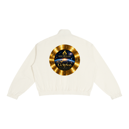 Unisex Striped Full-Zip Track Jacket