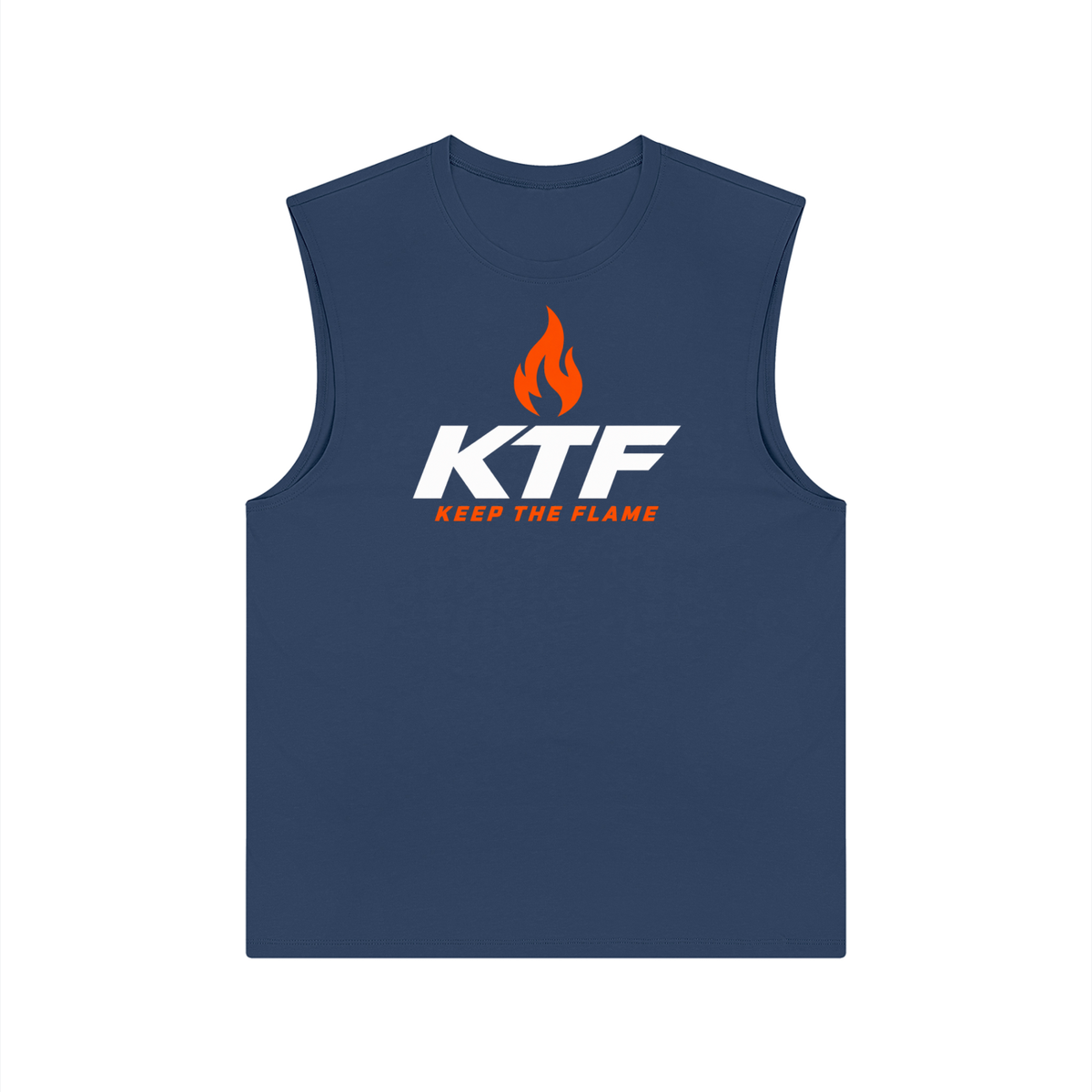 Keep The Flame — Earn Your Progress Tank Top | Orange
