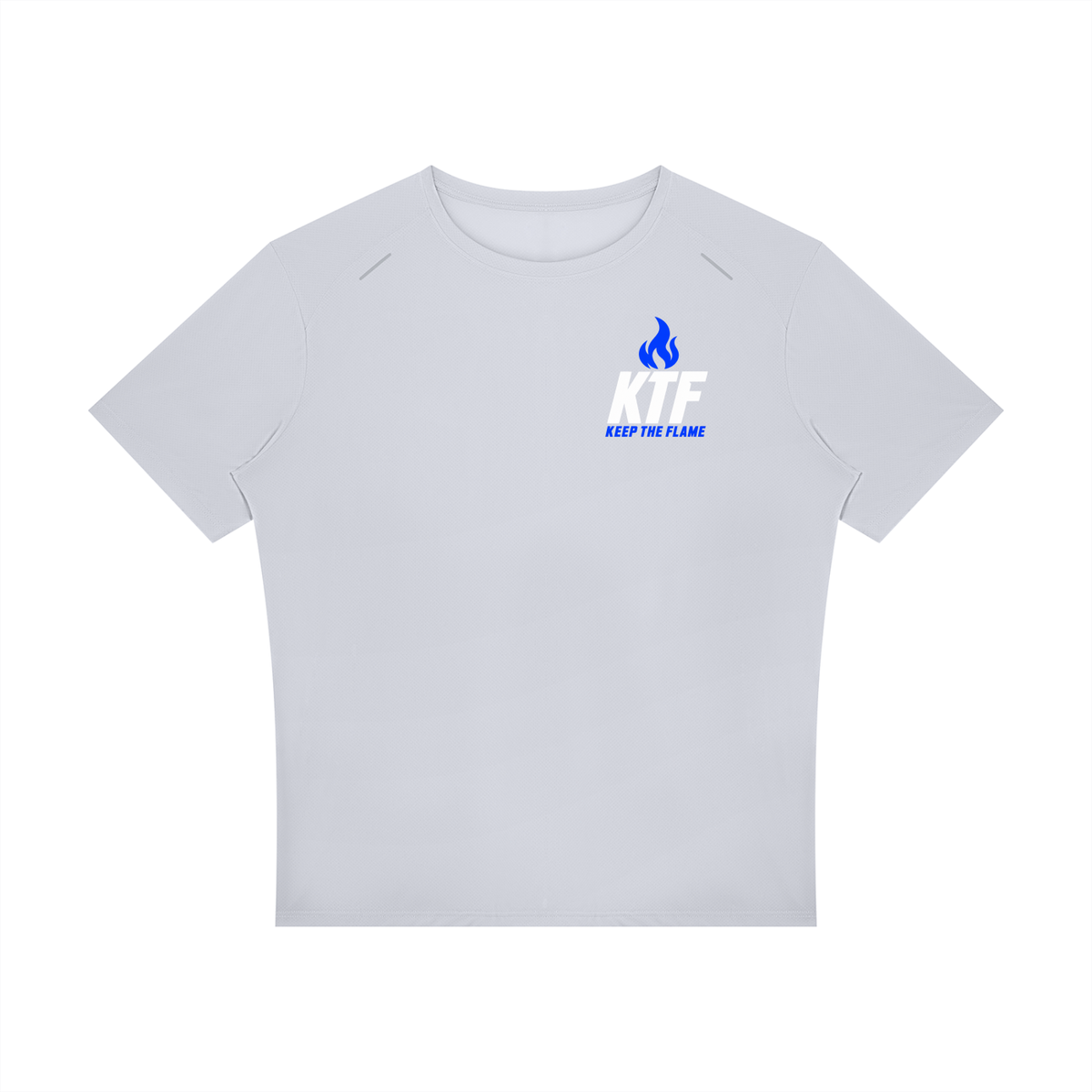 Keep The Flame — Show Up. Level Up. Graphic Tee | Electric Blue