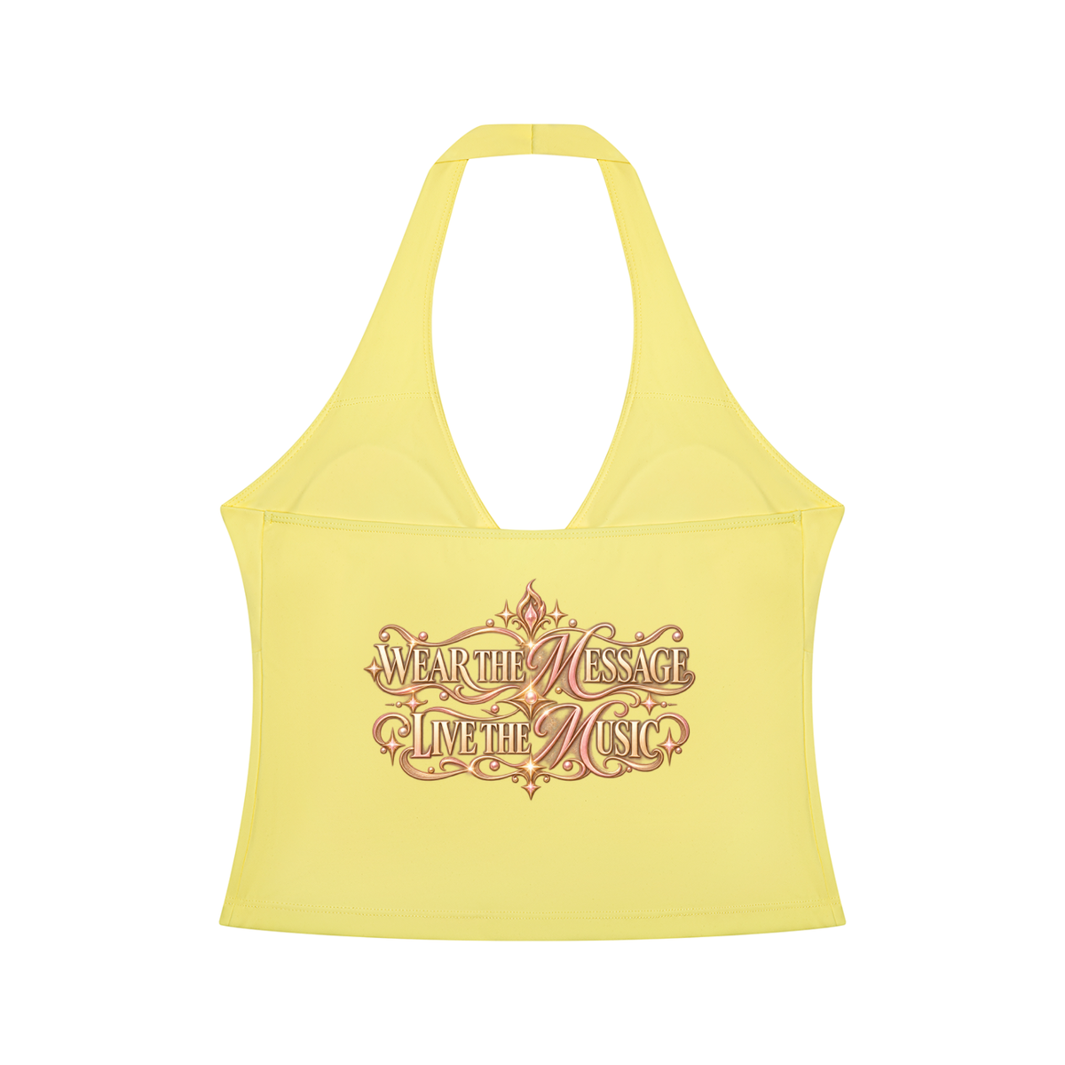 KTF Move To Your Own Rhythm Halter Tank