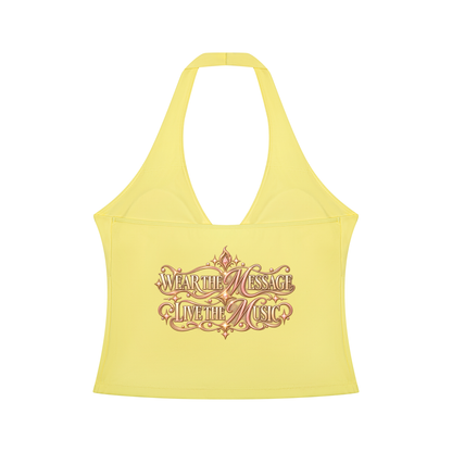 KTF Move To Your Own Rhythm Halter Tank