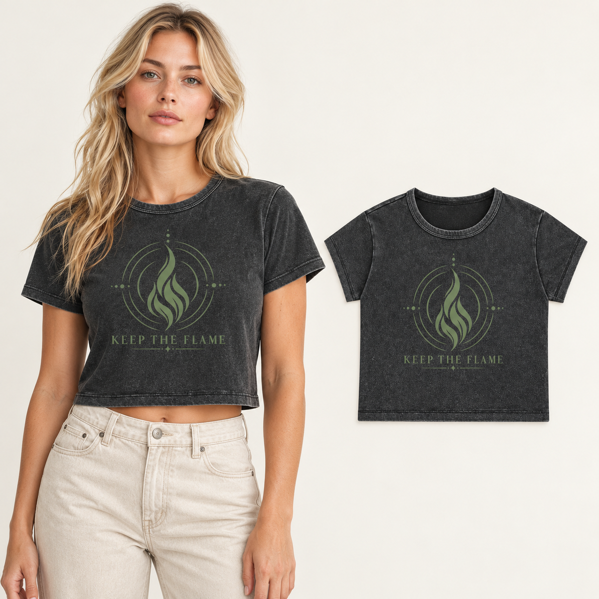 Keep The Flame harmony — modeled views